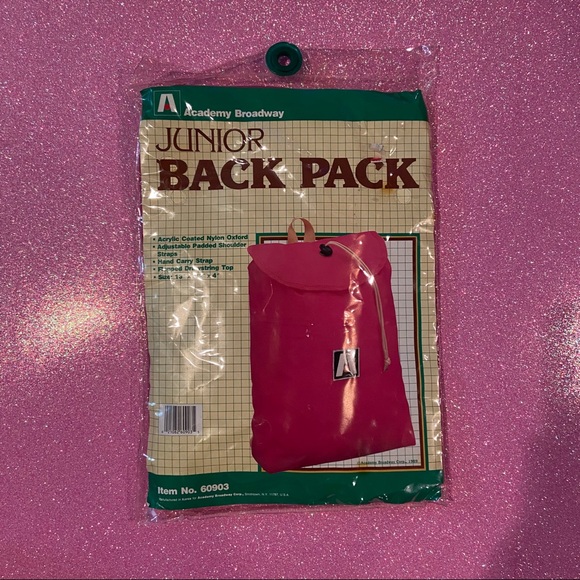 vintage 1980s academy broadway junior backpack nwt - Picture 5 of 8